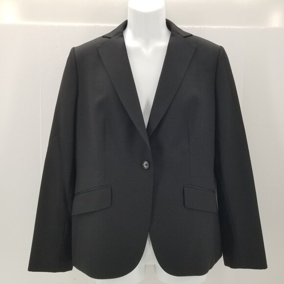 Brooks Brothers Women’s Career Black Wool Blazer Jacket Size 14 $498